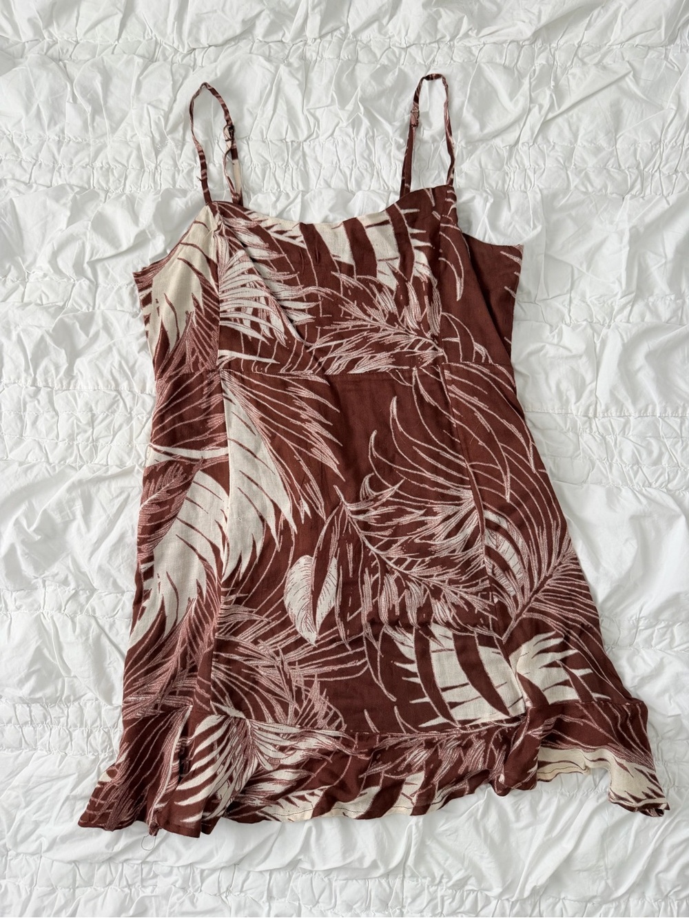 Women's O’Neil Brown Tropical Print Dress M